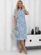 Платье Тоскана (бело-голубое) П15512-45М