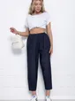 Брюки бохо широкие (джинс) Б11042