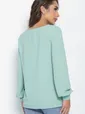 Блуза Гортензия (зеленая) Б11142