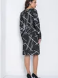 Платье Альмерия (черно-серое) П12499