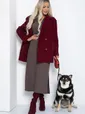 Пальто Я в теме (бордовое) Б12485-7