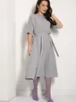 Платье Мерседес (серое) П12673-30