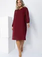 Платье Яркое пламя (бордовое) П12618-25