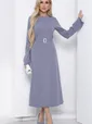 Платье макси (серое) П8576