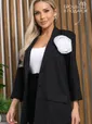 Пиджак льняной Мэрлин (черный) Б13239-7М