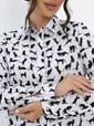 Рубашка Надель (белая/кошки) Б13844-16М