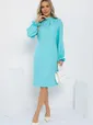 Платье Яркий акцент (голубое) П12963-36М