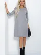Платье Элегантная простота (серое) П12242-6