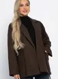 Пальто-пиджак (шоколад) Б15088-7М
