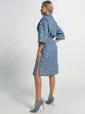 Платье хлопковое Стоун (сине-белое) П15449-4М