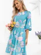 Платье Изабелла (бирюзовое) П13789-45М