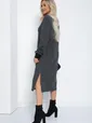 Платье Нирвана (графит) П12416-9