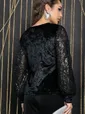 Блуза Жизель (черная) Б11858