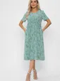 Платье Цветы лета (мятное) П13785-18М