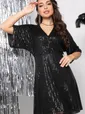 Платье "Блестящий дебют" (блэк) П7753