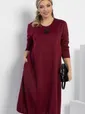 Платье Я жду тебя (бордовое) П12312-15