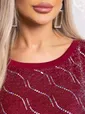 Костюм с юбкой Совершенство форм (бордовое) К14835-10М