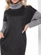 Платье "Мишель" (грей/блэк) П7985