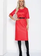 Платье Дина (красное) П12529-25