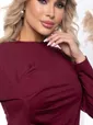 Лонгслив "Женевьева" (винный) Б7633
