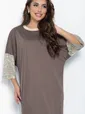 Платье Уютный шик (коричневое) П11147