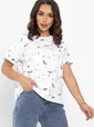 Футболка Мэнси (белая/цветы) Б14127-4М