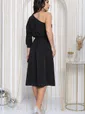 Платье Орхидея (черное) П12094