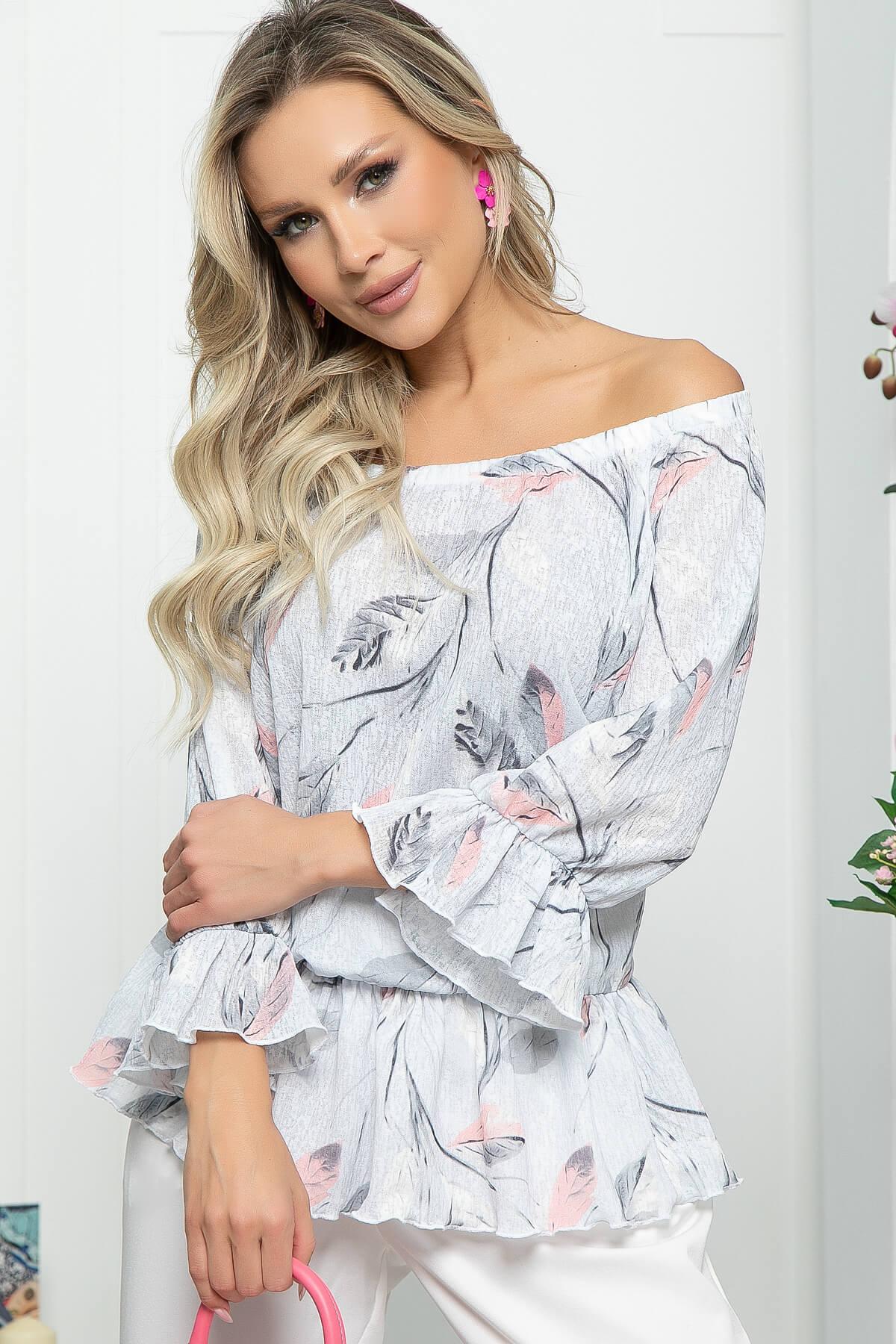 Блуза "Эндрита" (светло-серая) Б5583