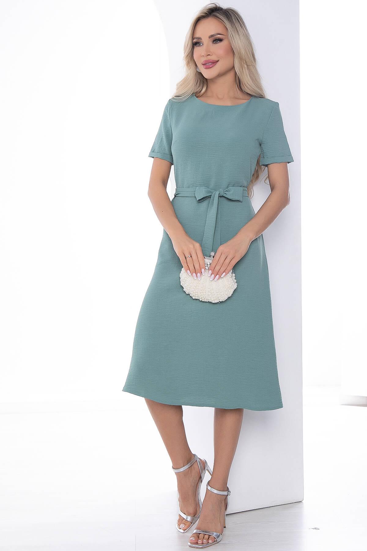 Платье "Подиум" (морская волна) П9097