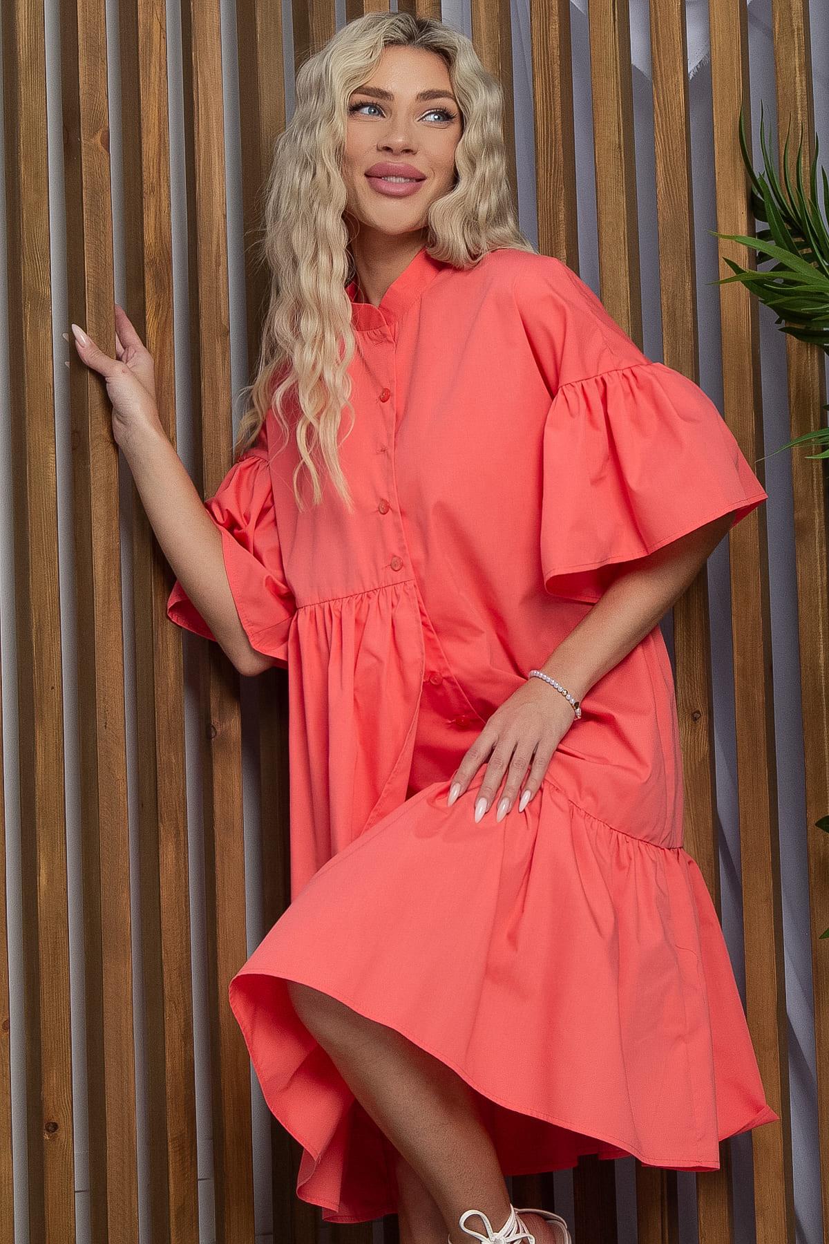 Платье Урания (коралловое) П13343-36М