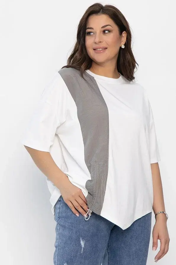 Блуза Малина (белая) Б13938-1М