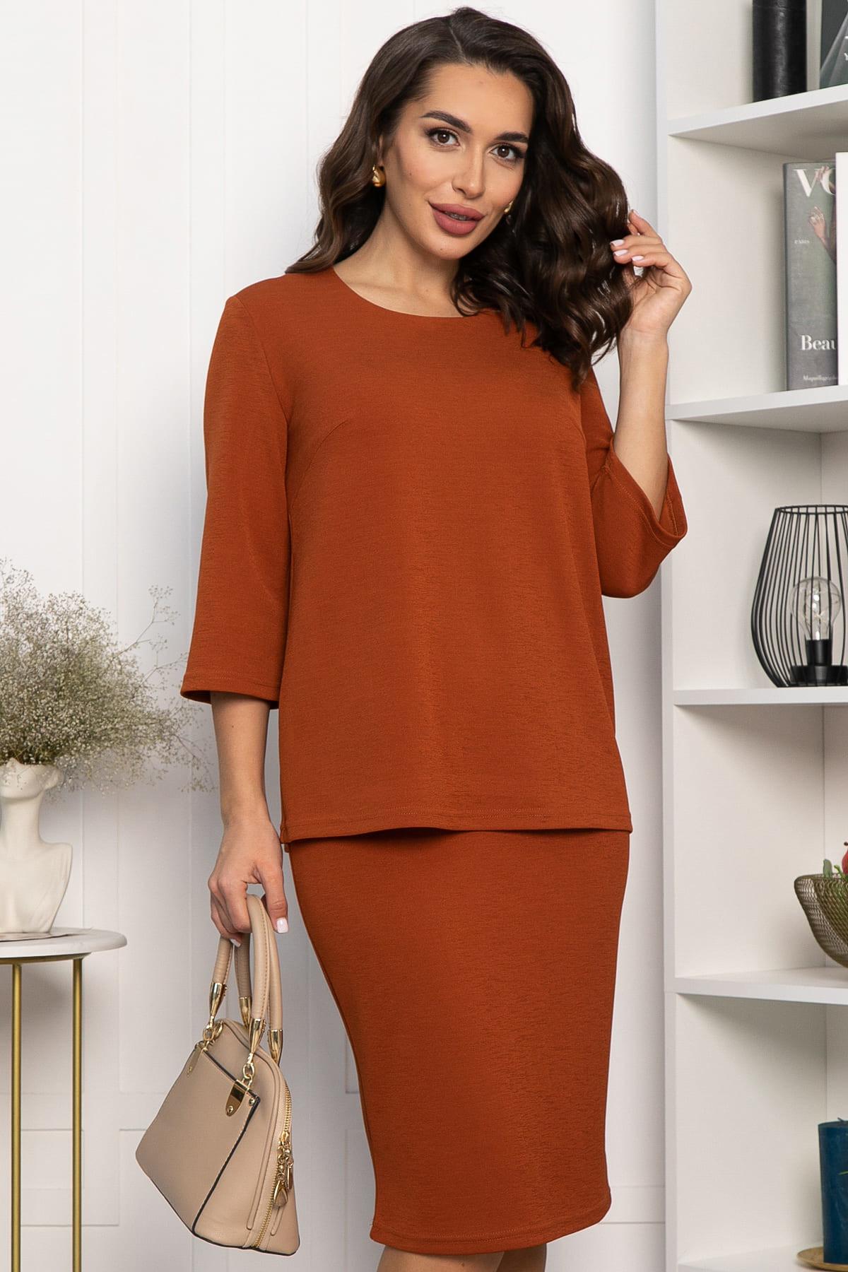 Костюм трикотажный Джуди (терракот) К14341-10М