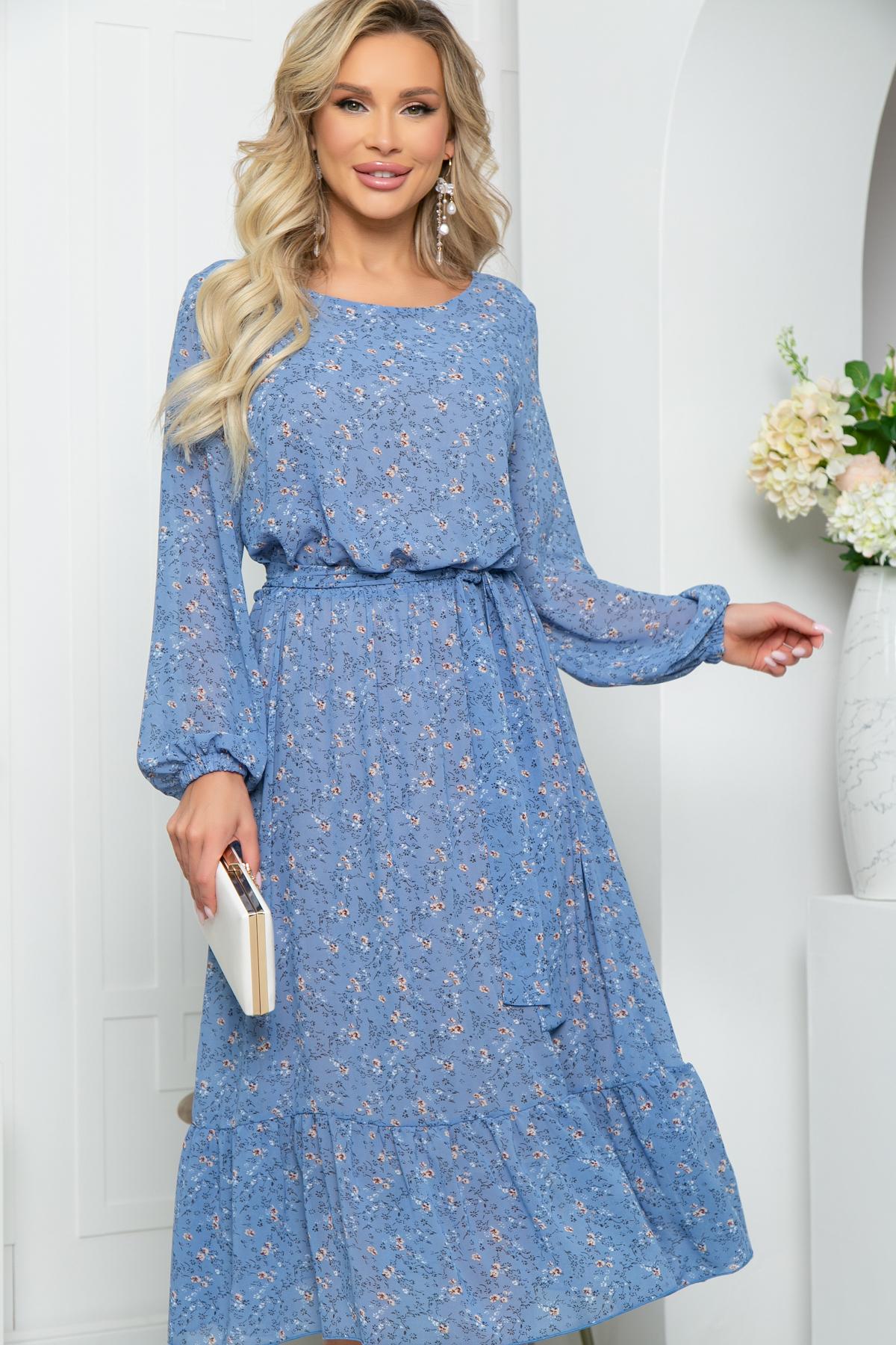 Платье "Фортуна" (голубое) П5326