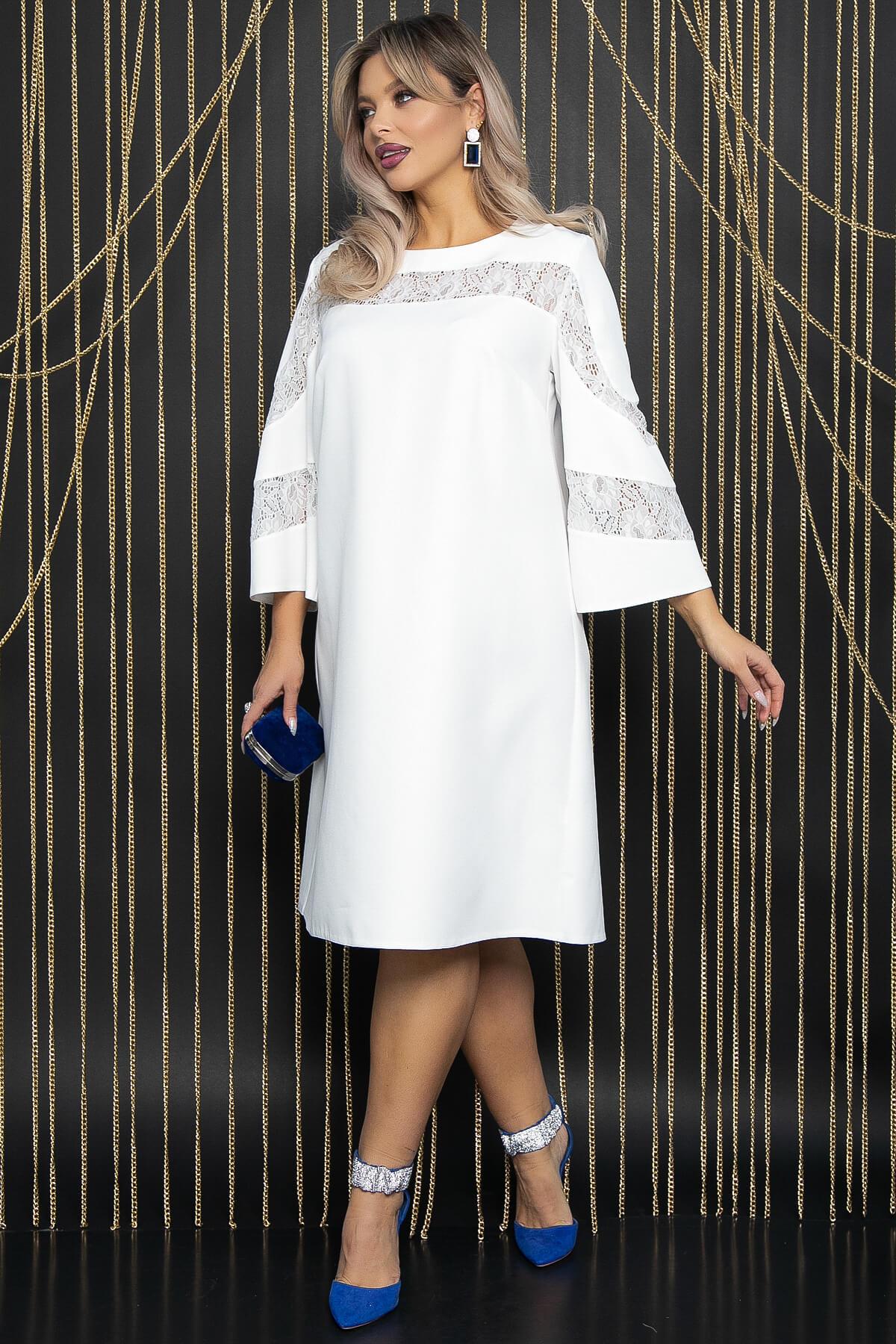 Платье с кружевом Роскошный выход (айвори) П14400-13М