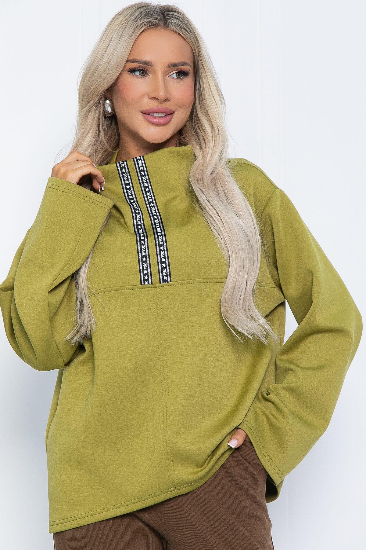 Свитшот Сати (лайм) Б12552-7