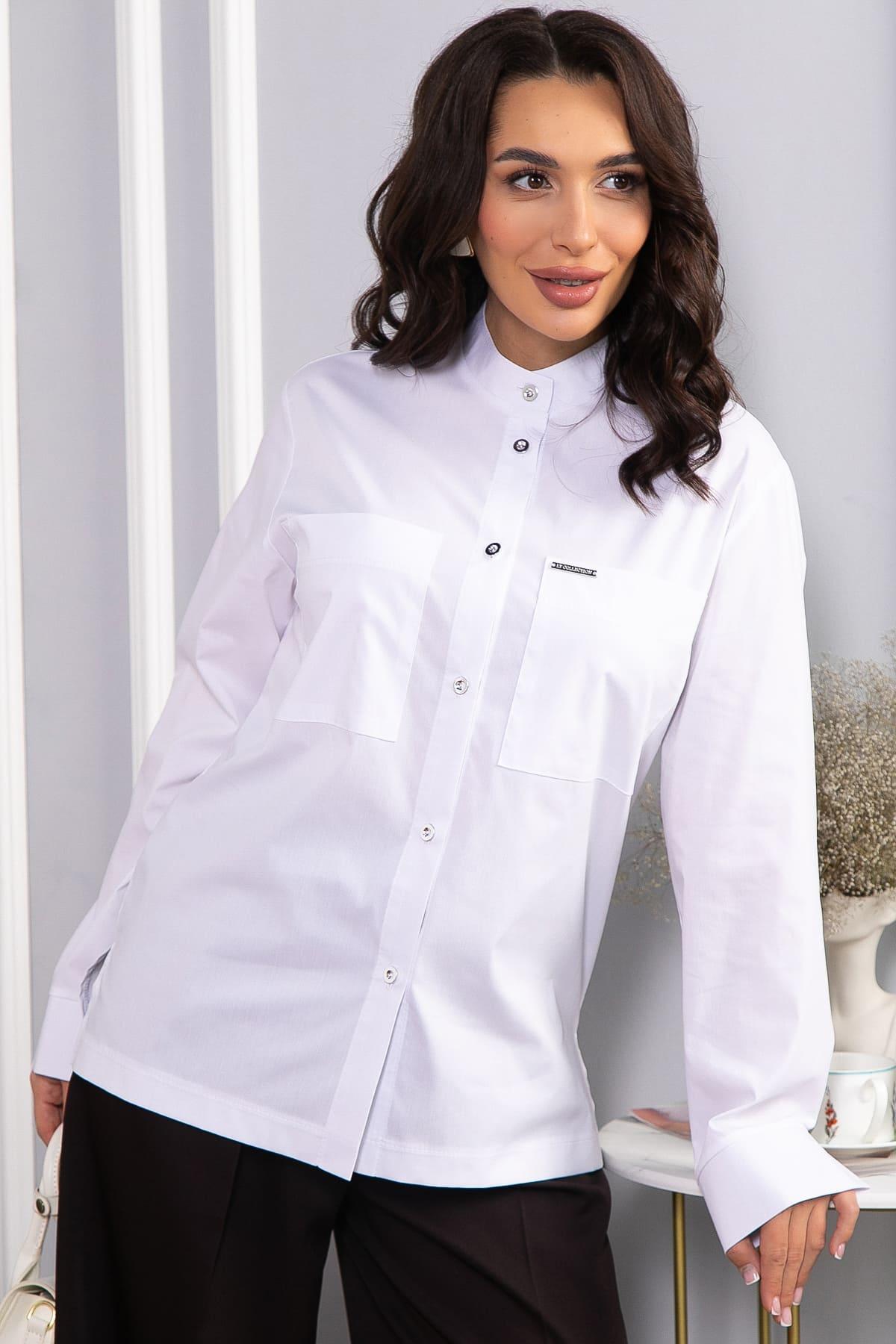 Рубашка хлопковая Асгарда (белая) Б14567-31М