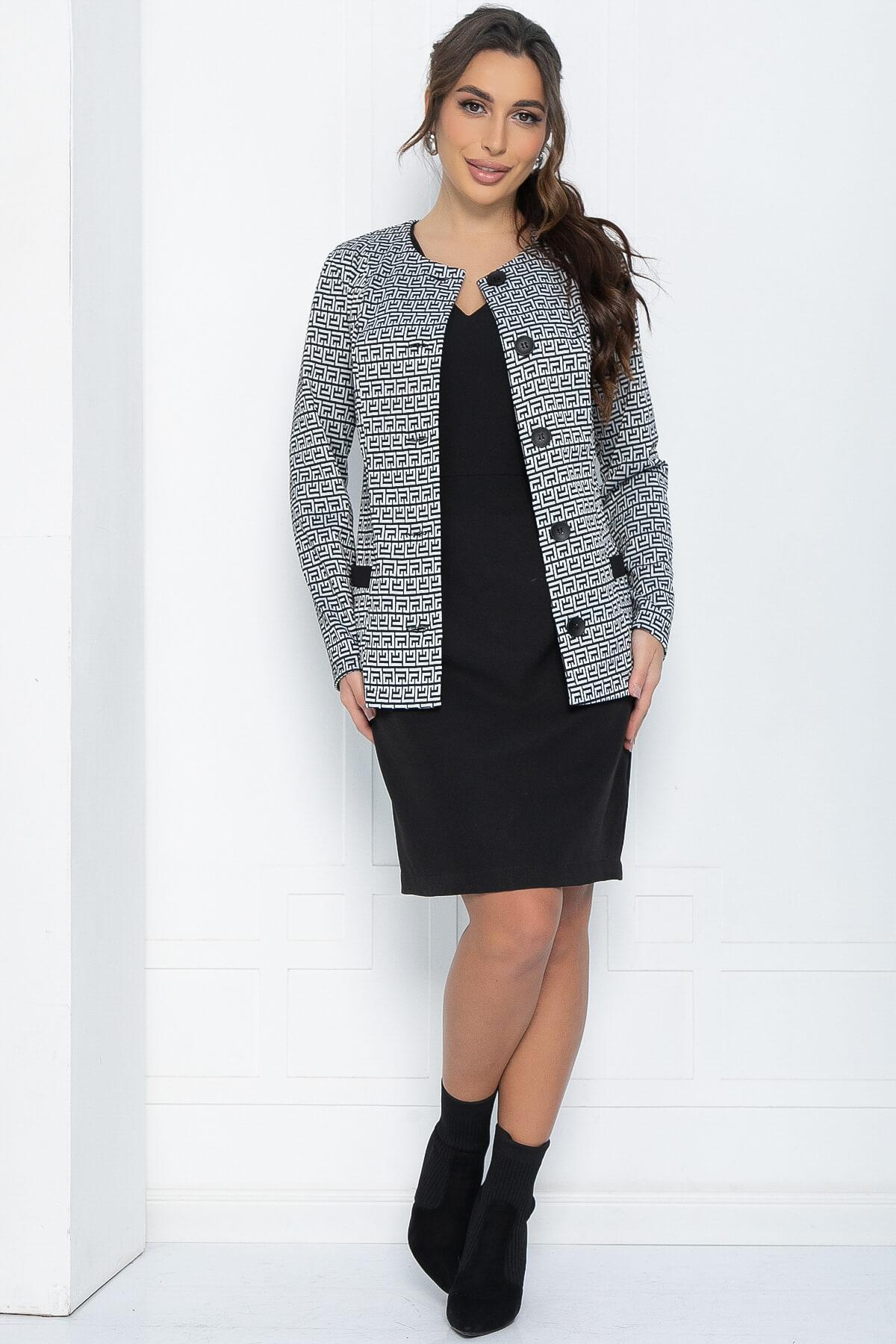 Жакет Времена года (черно-белый) Б14566-19М