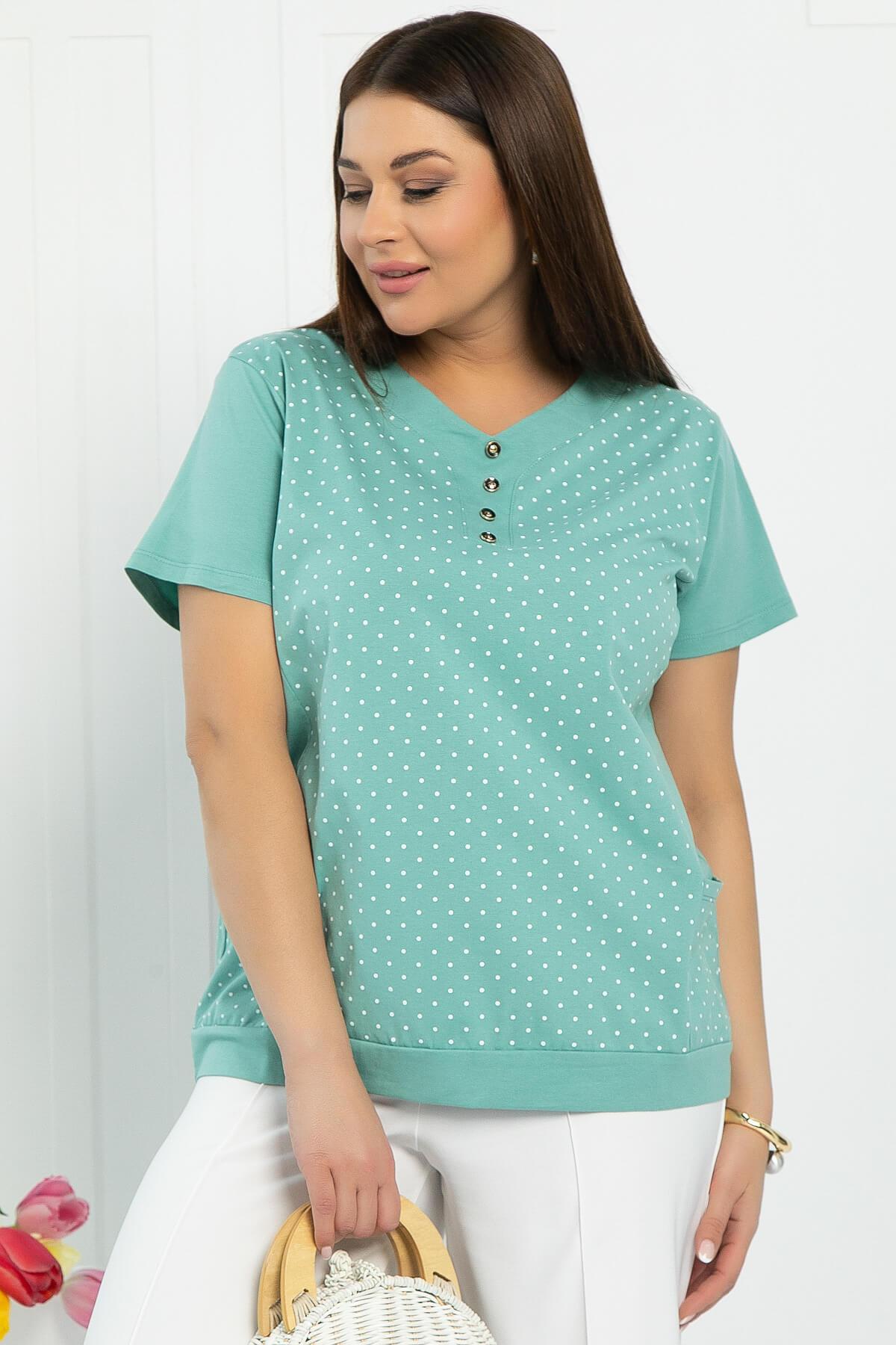 Блуза Ваниль (олива) Б12852-20М