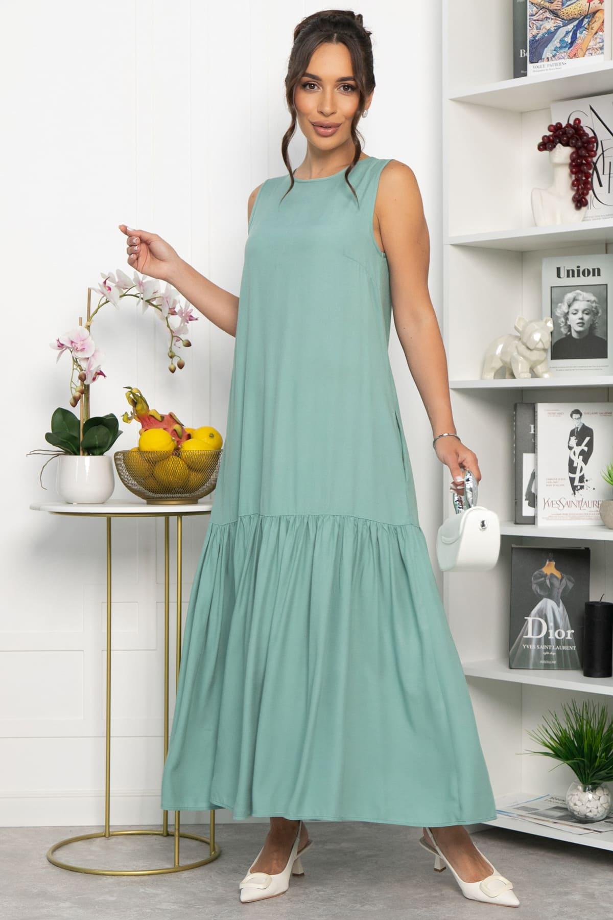 Платье Городской романс (мята) П13899-21М