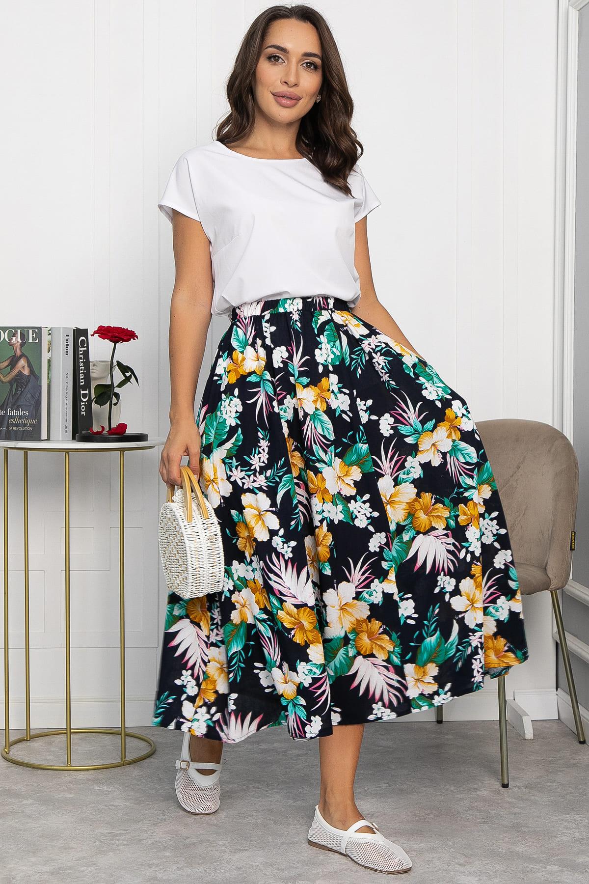 Юбка Льюис (цветы) Ю14022-10М