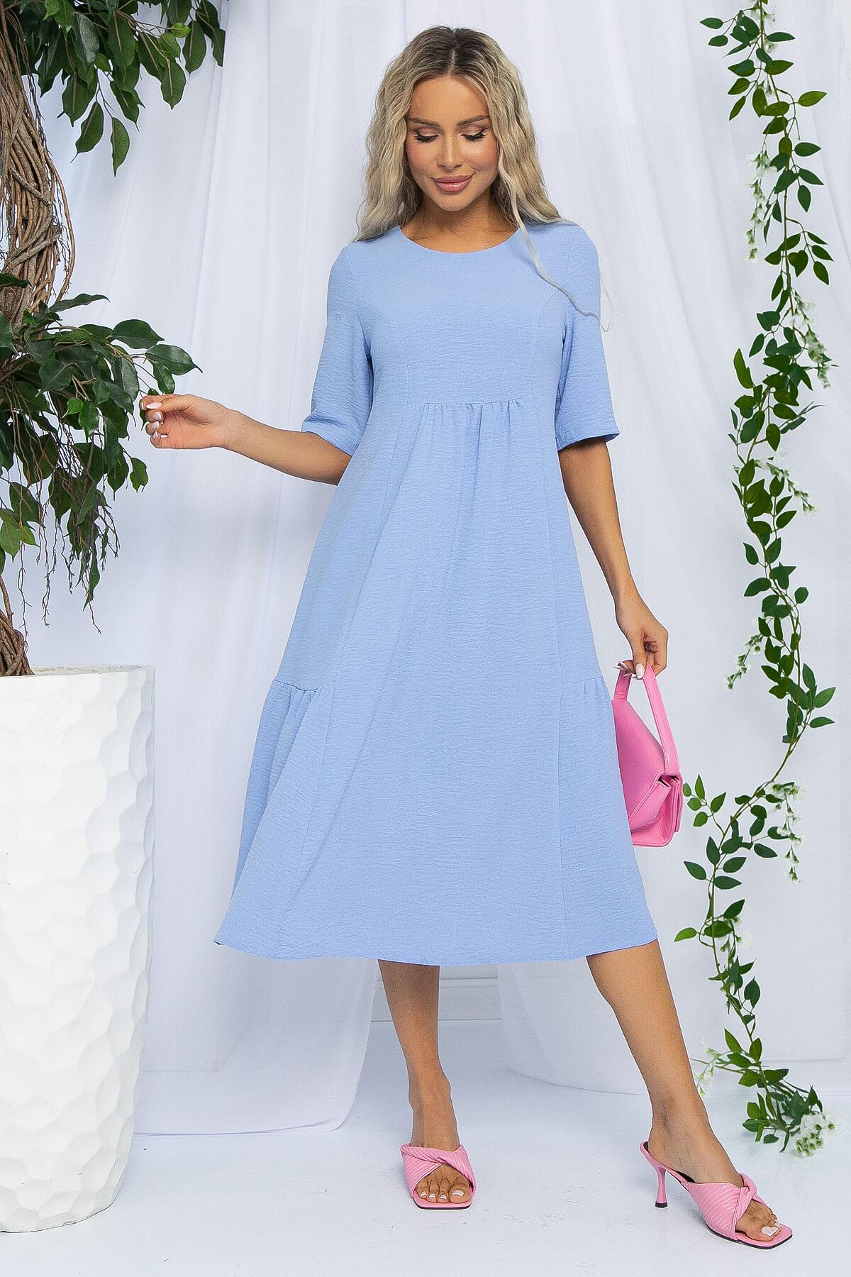 Платье Воздушный поцелуй (голубое) П13093-18М