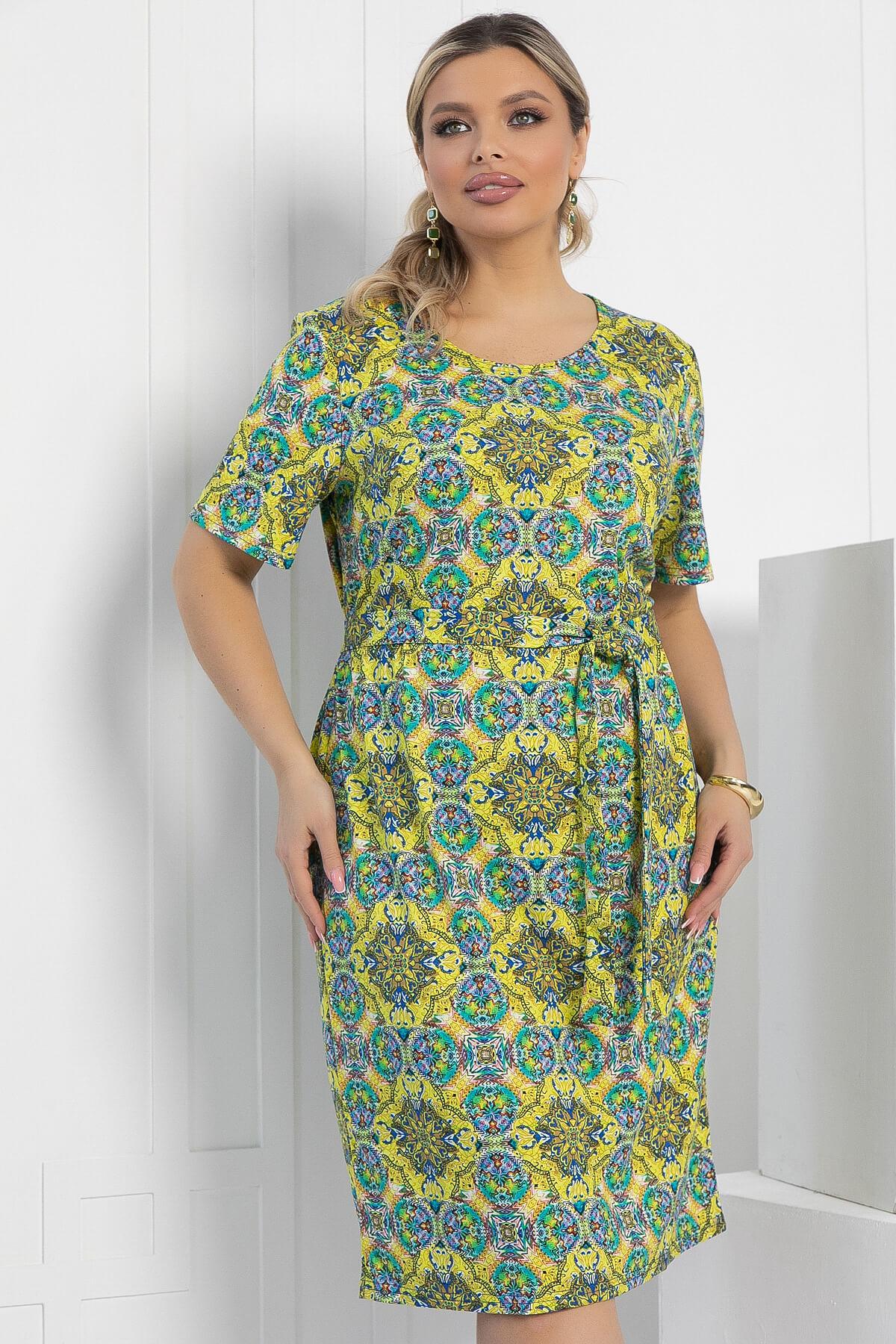 Платье Весеннее чувство (желтое) П12922-25М