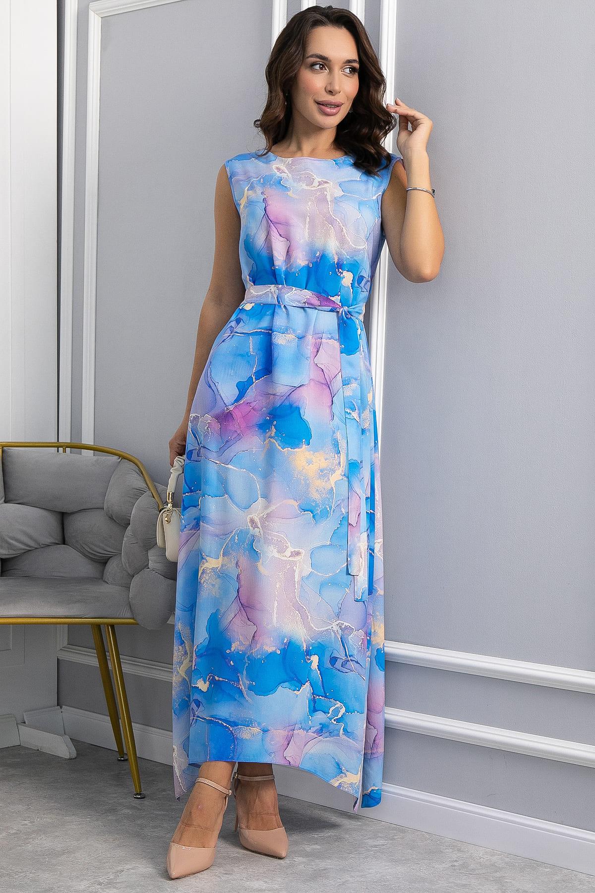 Платье Иниша (синее) П14070-4М