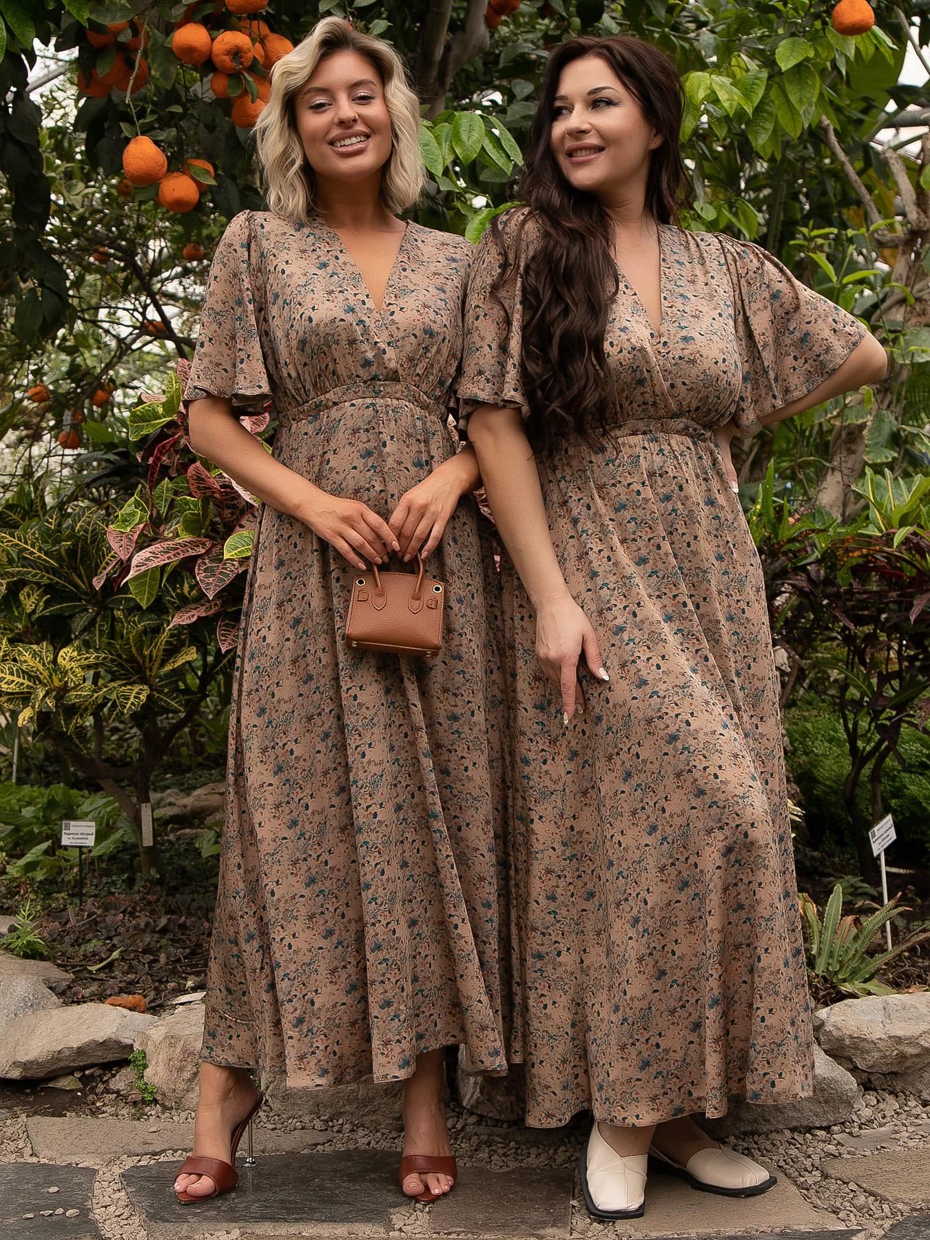 Платье Летняя грация (беж) П15607-1М