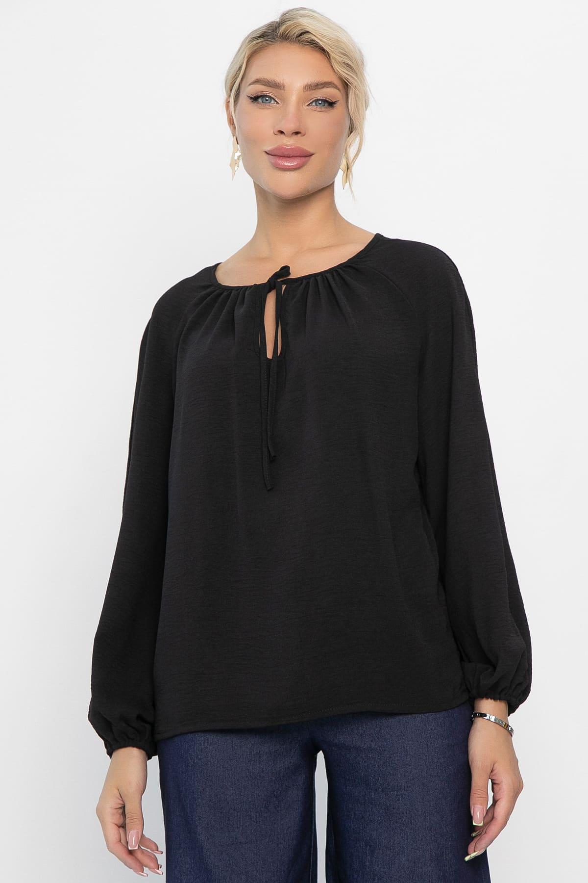 Блуза Шарм (черная) Б13848-10М
