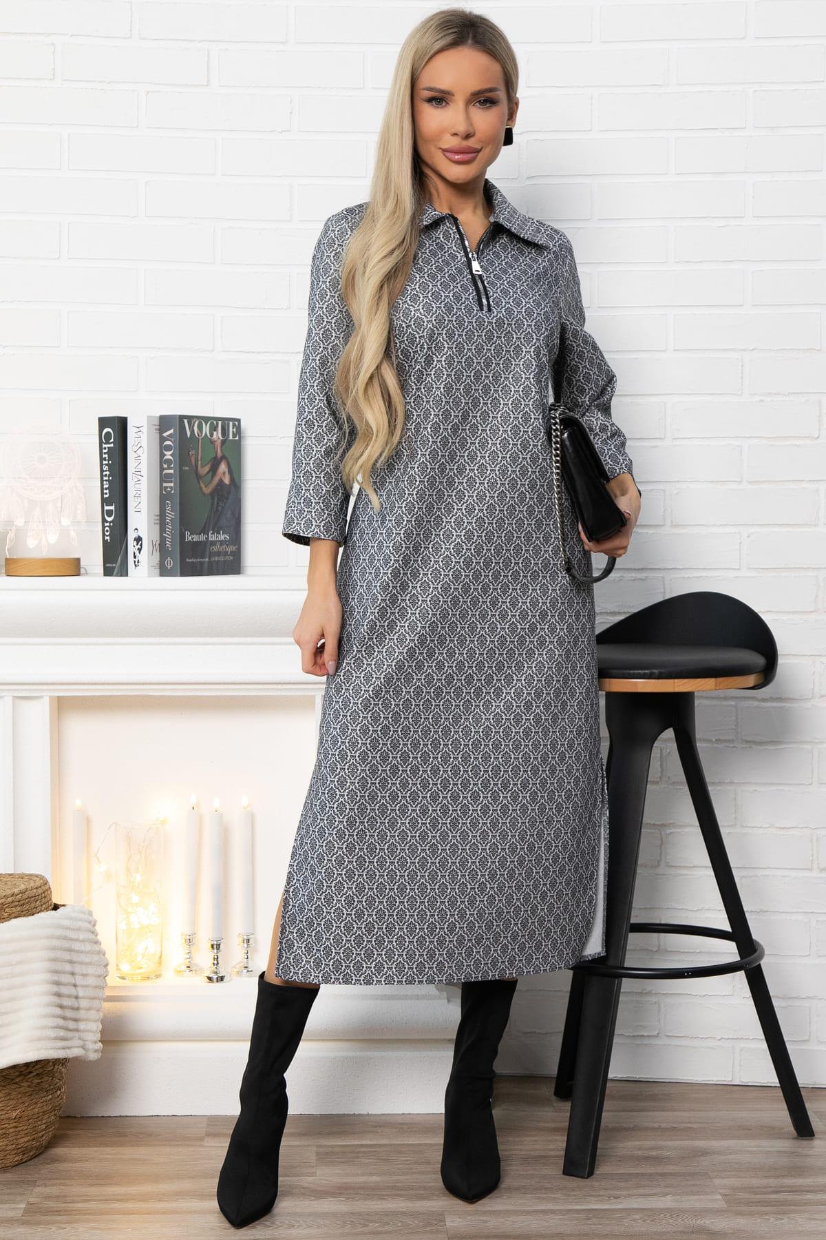 Платье Лоуренс НЬЮ (темно-серое) П14877-18М