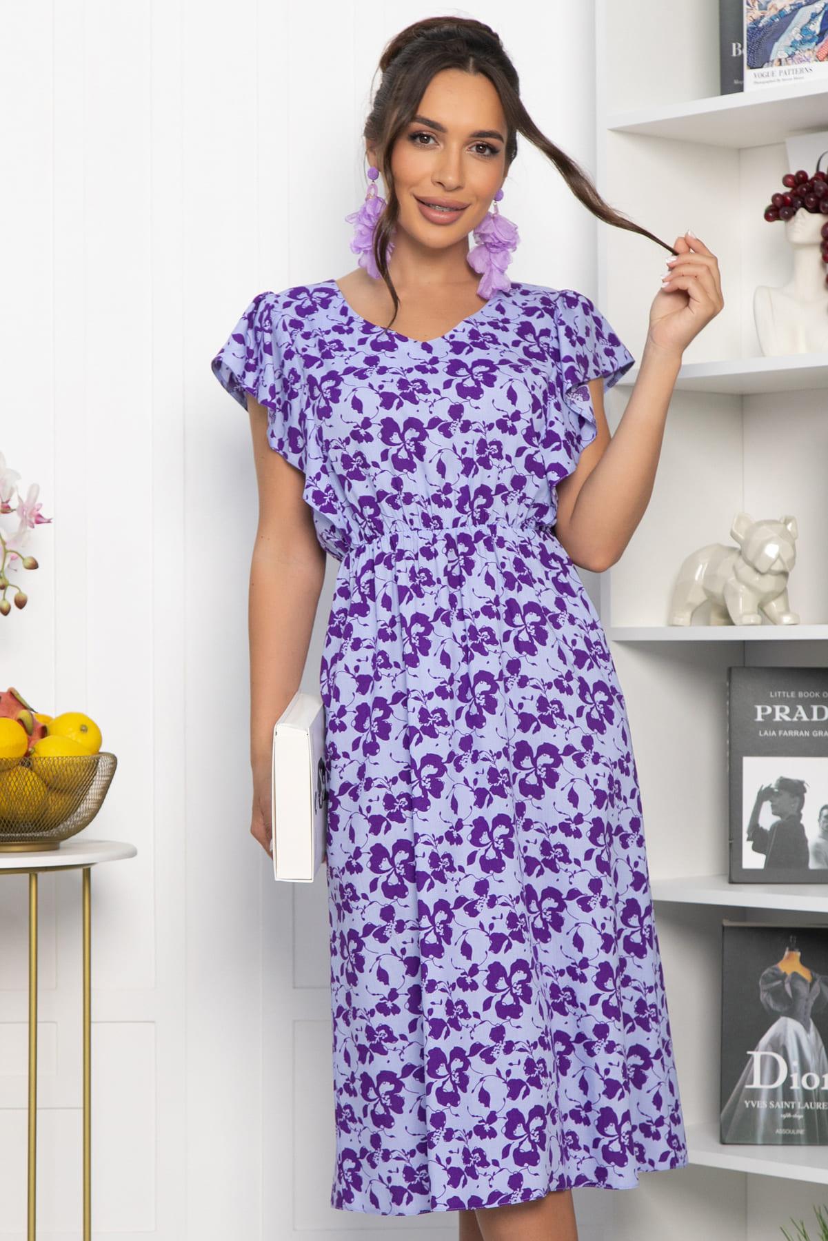 Платье Айлана (голубое) П13932-35М