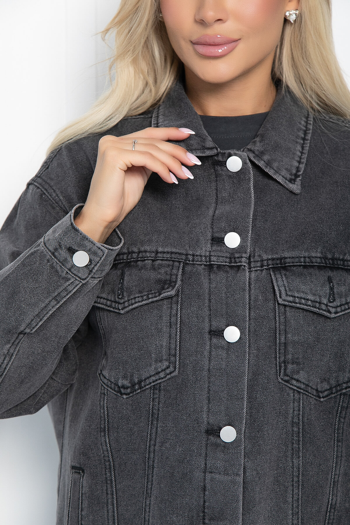 Жакет джинсовый Оклахома (серый) Б11178