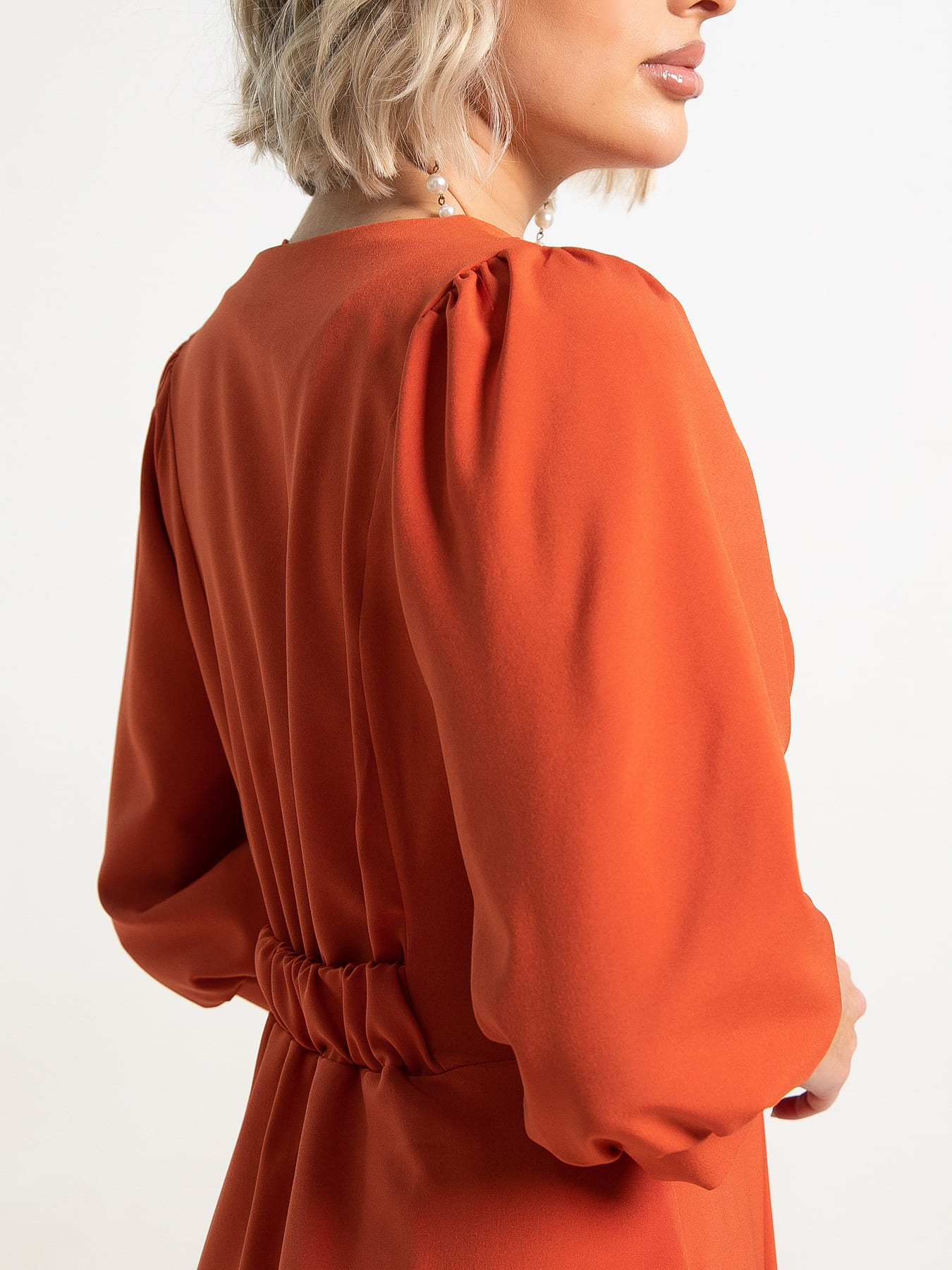 Платье Мадлен (оранжевое) П15624-18М