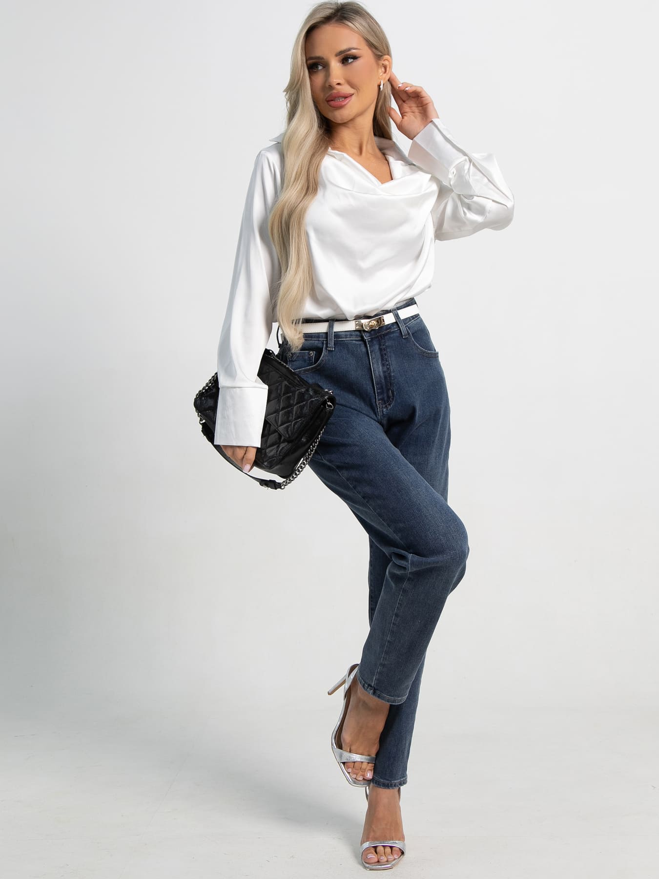 Блуза Шелковая сказка (белая) Б14380-33М